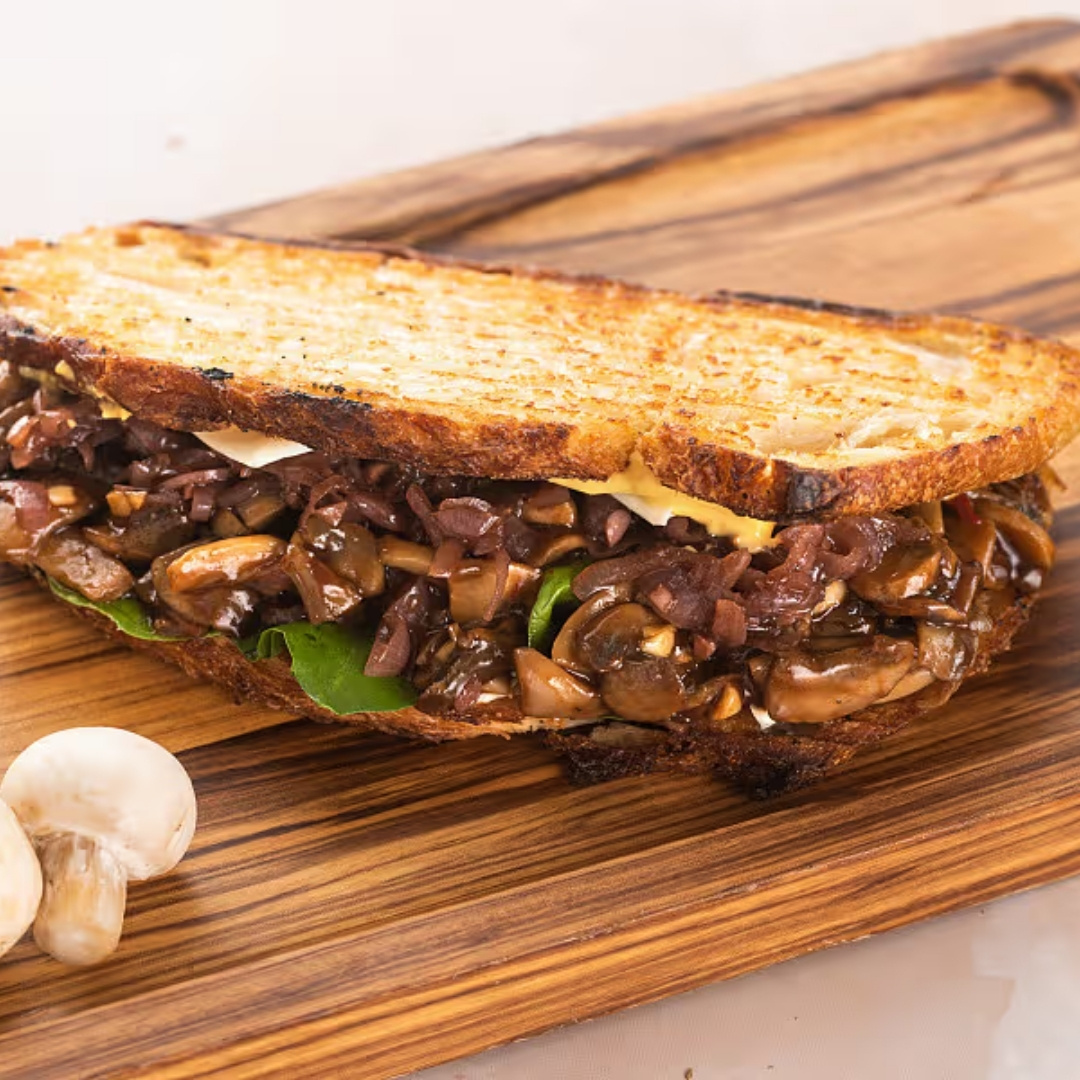 Grilled BBQ Mushroom Stack
